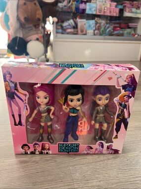 K-Pop Demon Hunters 3-Pack Kids Dolls - Pink & Purple